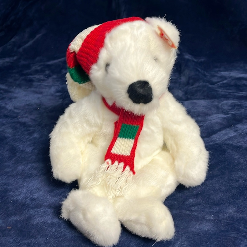 Ty Beanie Baby Holiday Bear Christmas